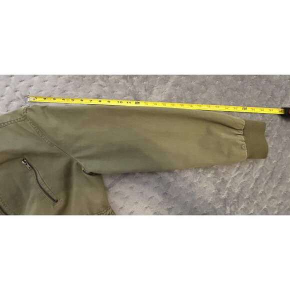 Thread & Supply Military Bomber Olive Green Coat Jacket Women's XL Full Zip - Picture 11 of 11